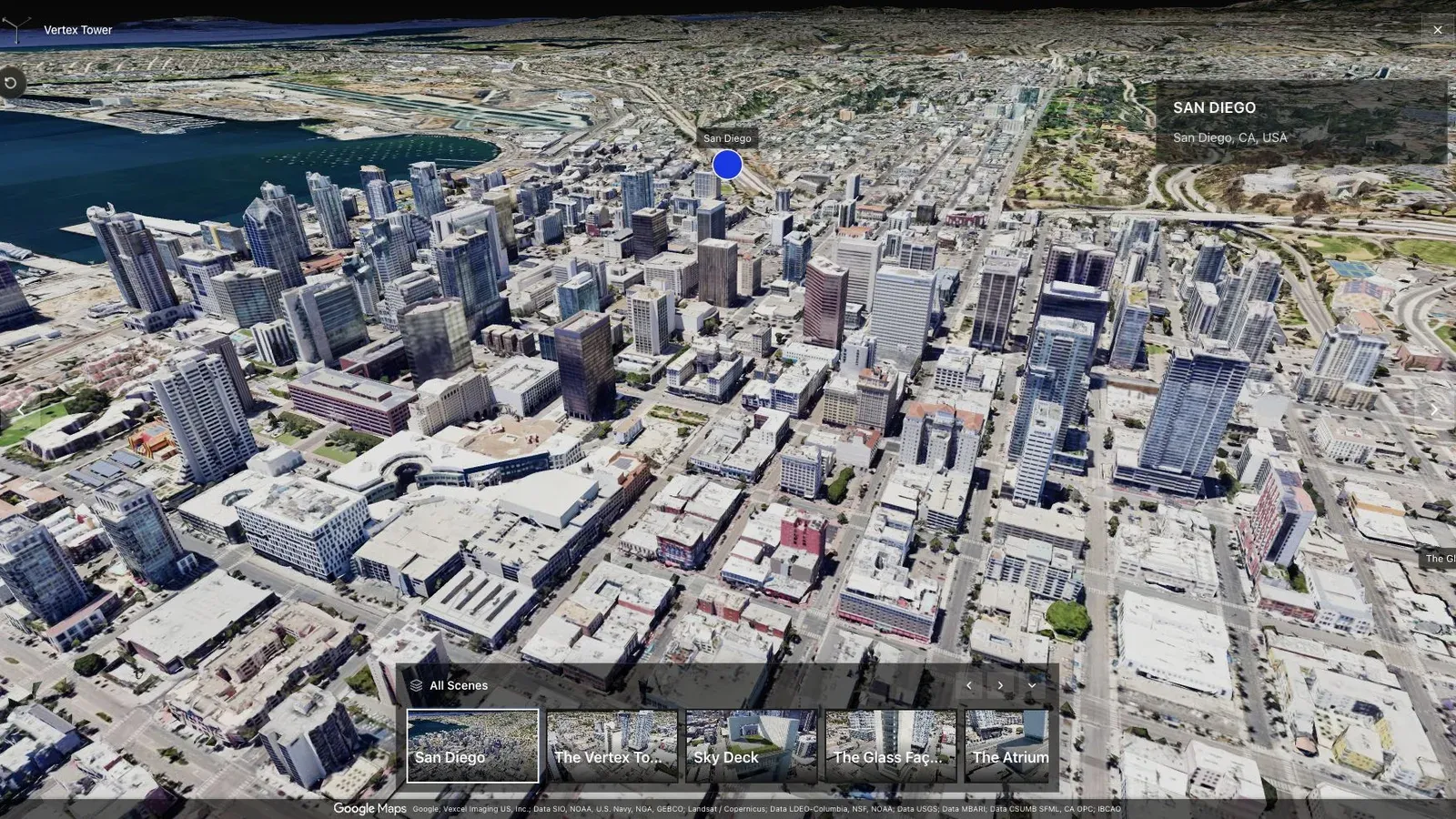 A city-scale map tour gives large sites the context that a room-by-room viewer cannot provide alone.